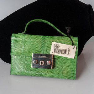 NWT lizard Calvin Klein bag